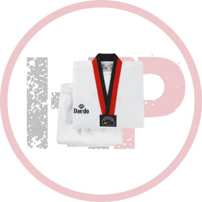 Форма для тхэквондо (добок) Daedo Poom WT (Белый 130 см)