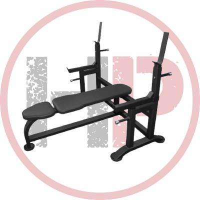 Скамья для жима с упорами (усиленная)  ProfiGym-2СК-0040-H