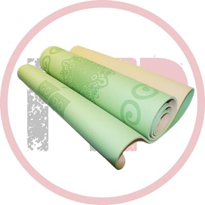 Коврик гимнастический GODO с принтом